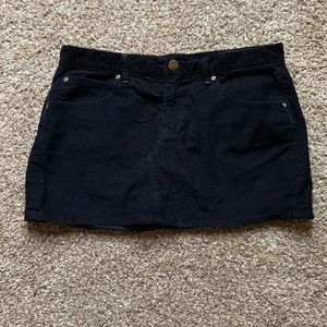 Black Corduroy Skirt